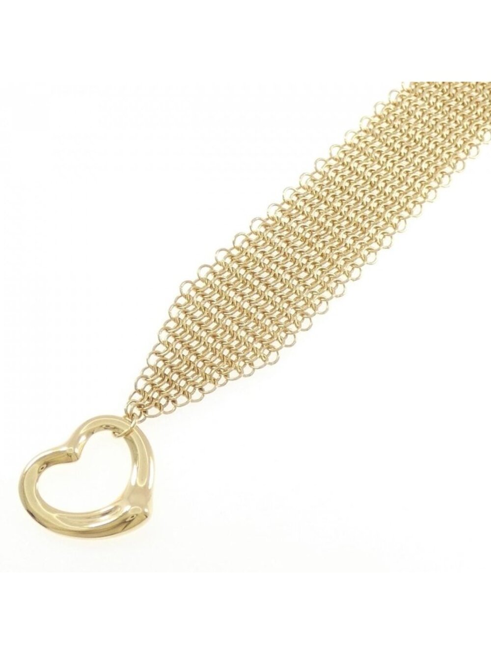 Tiffany & Co Open Heart Toggle Mesh Bracelet